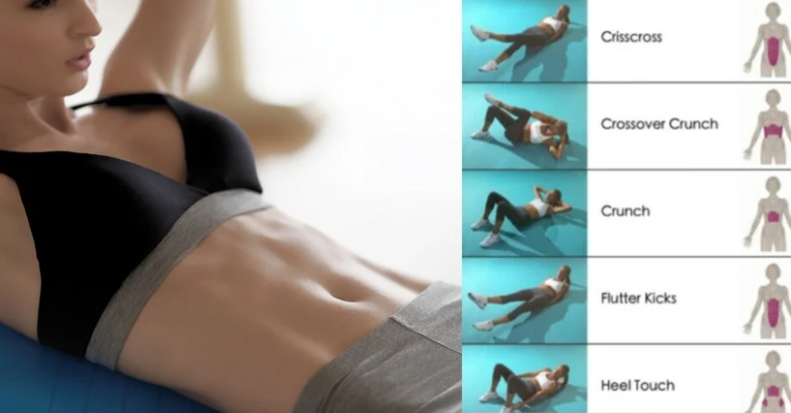 How To Lose a Muffin Top & Belly Fat Fast With This 6 Exercise Workout
